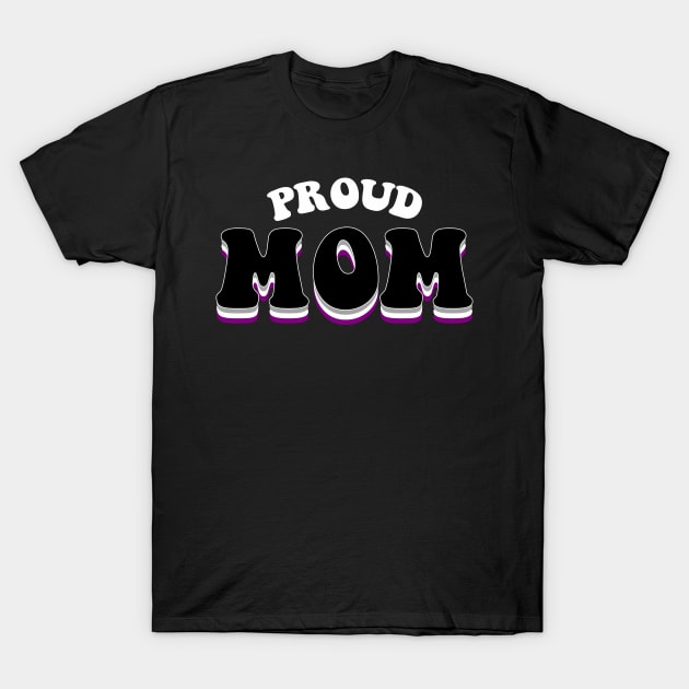 Proud Mom Asexual Pride T-Shirt by mia_me